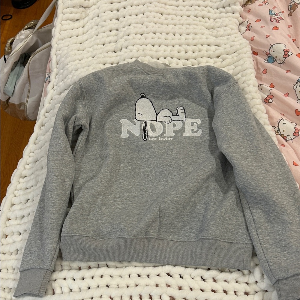 Gray Snoopy Sweatshirt